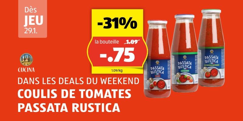 WeekendDeal dès jeudi, 29.1.
