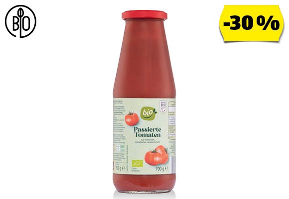 BIO Passzírozott paradicsom, 700 g/üveg