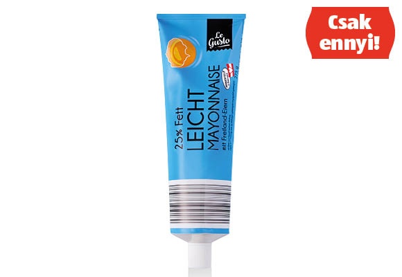 LE GUSTO Tubusos majonéz, 275 g/tubus