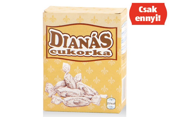 Dianás cukorka, 150 g/doboz