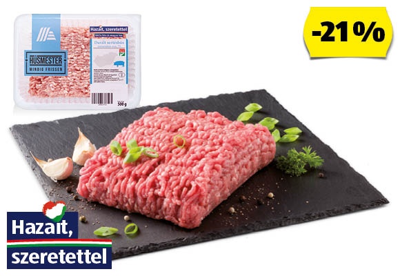 HÚSMESTER Friss darált sertéshús, 500 g/tálca