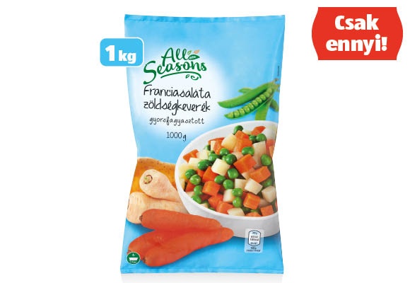 ALL SEASONS Franciasaláta-keverék, 1kg/csomag