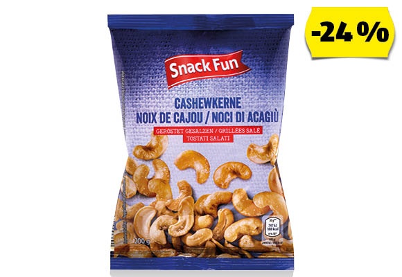 SNACK FUN Pörkölt kesudió, 200 g/csomag