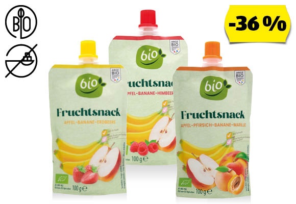 BIO Bio gyümölcspüré, 100 g/tubus