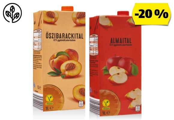 Gyümölcsital, 1 l/doboz