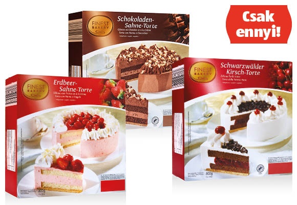 FINEST BAKERY Torta, 800 g/doboz