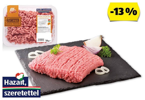HÚSMESTER Friss pulyka darált hús, 500 g/tálca
