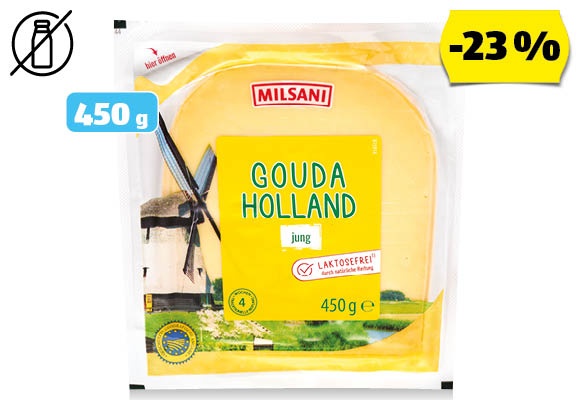 MILSANI Holland gouda sajt, 450 g/darab