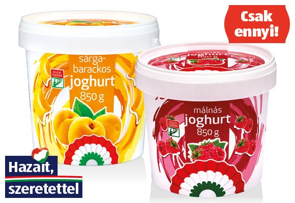 KOKÁRDÁS Élőflórás gyümölcsös krémjoghurt, 850 g/vödör