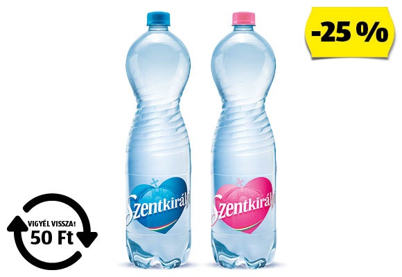 SZENTKIRÁLYI Ásványvíz, 1,5 l/palack