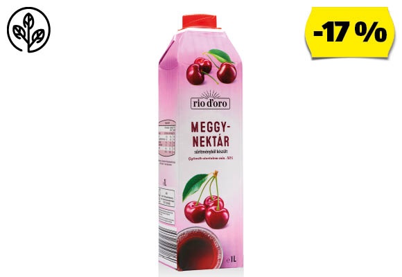 RIO D’ORO Meggynektár, 1 l/doboz