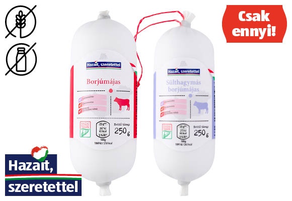 Viaszos borjúmájas, 250 g/darab