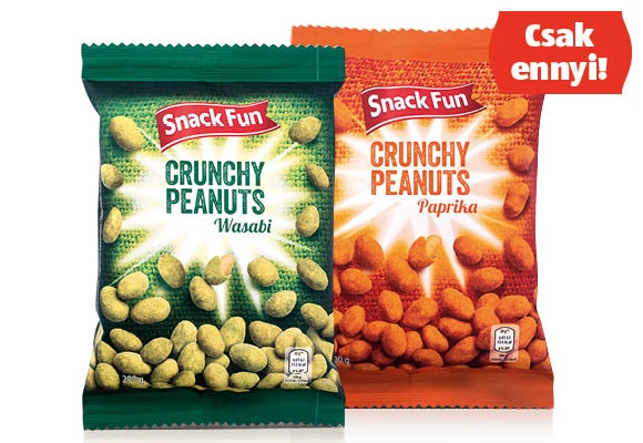 SNACK FUN Földimogyoró tésztabundában, 200 g/csomag