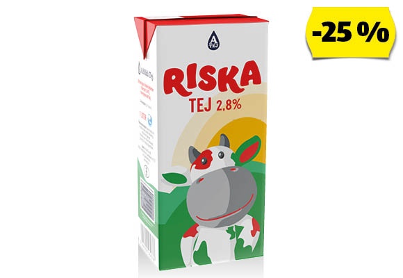 RISKA UHT tej, 1 l/doboz