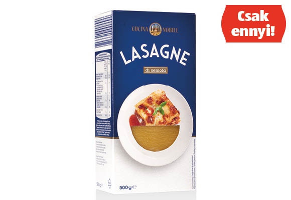 CUCINA NOBILE Lasagne tésztalapok, 500 g/doboz