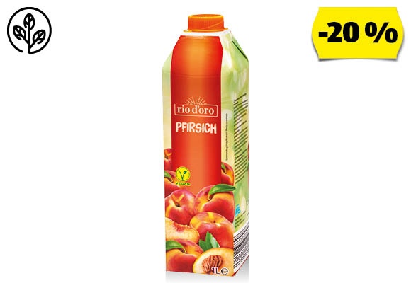 RIO D'ORO Őszibarackital, 1 l/doboz