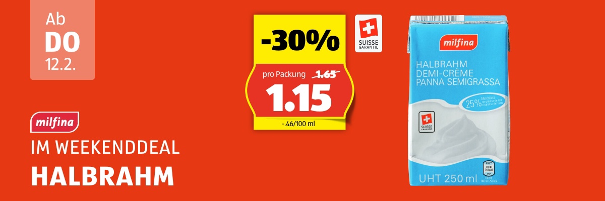 Weekend Deal ab Donnerstag 12.2.