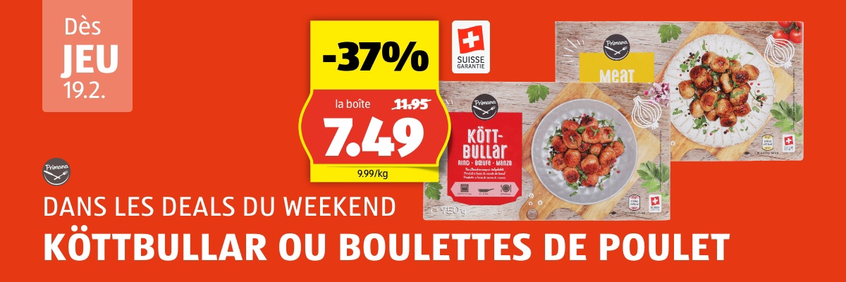 WeekendDeal dès jeudi, 19.2.