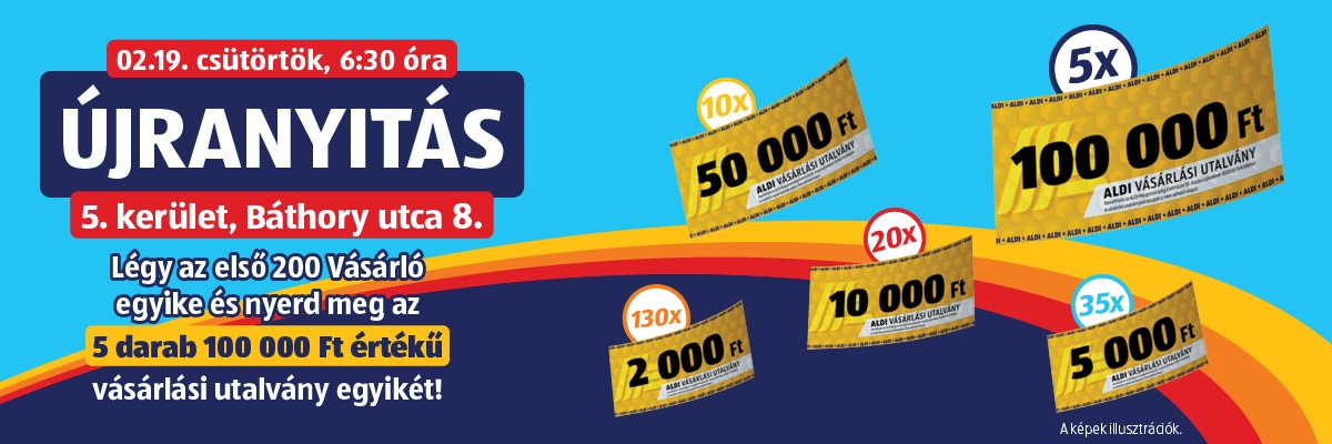 ÚJRANYITÁS - Budapest, 5. kerület, Báthory utca 8. - nyereményjáték