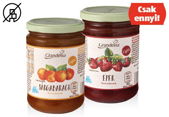 GRANDESSA Light extradzsem, 390 g/üveg