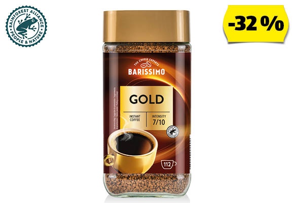 BARISSIMO Kávé gold, 200 g/üveg
