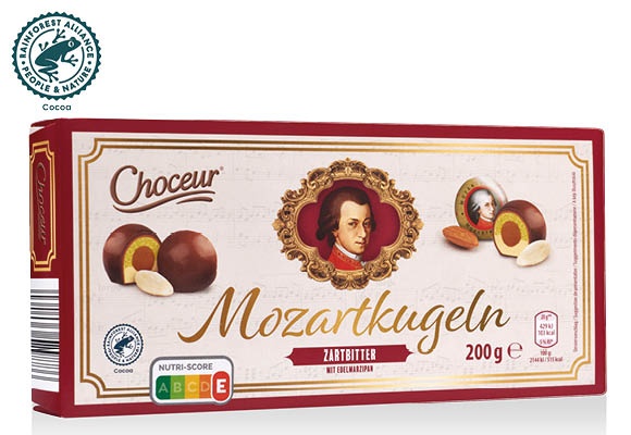 CHOCEUR Mozart-golyó, 200 g/doboz