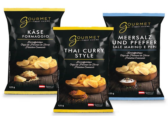 GOURMET Burgonya-chips, 125 g/csomag