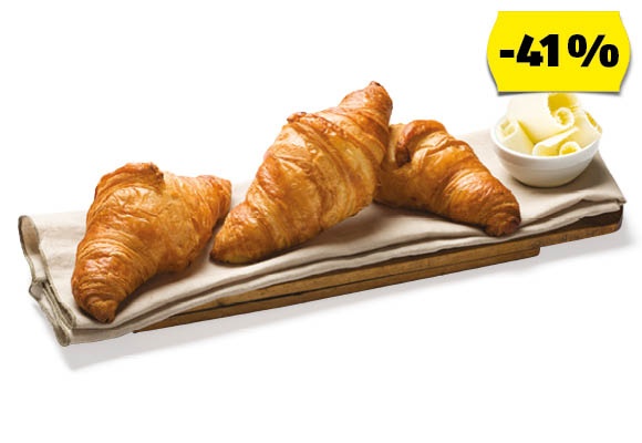 AZON MELEGÉBEN Vajas croissant, 70 g/darab