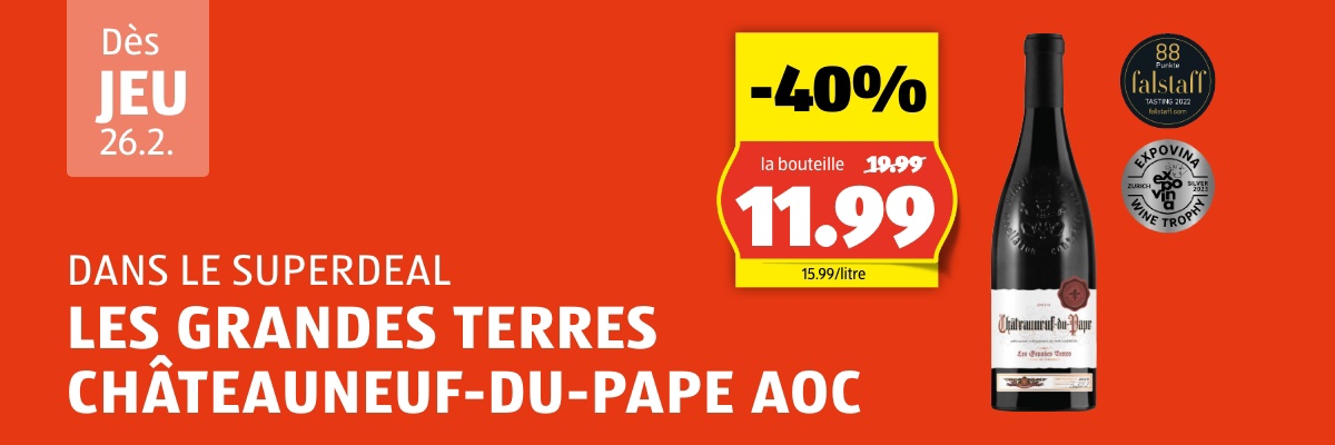 SuperDeal dès jeudi 26.2.