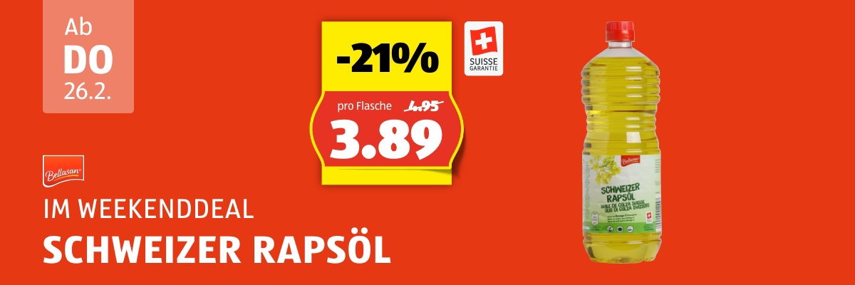 Weekend Deal ab Donnerstag 26.2.