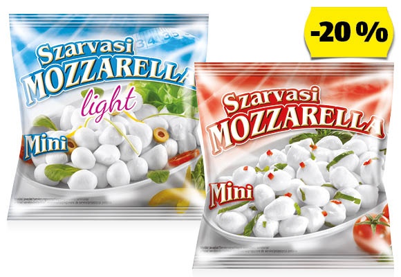 SZARVASI Mini mozzarella, 100 g/csomag