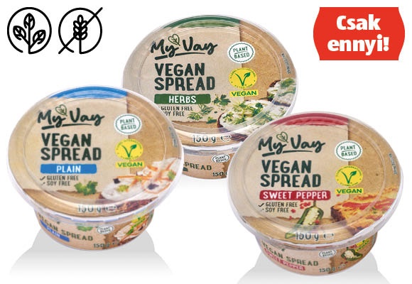 MYVAY Vegán szendvicskrém, 150 g/tégely