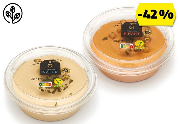 WONNEMEYER Hummusz csicseriborsó-püré, 200 g/tégely