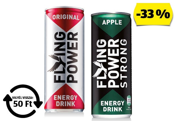 FLYING POWER Energiaital, 0,25 l/doboz