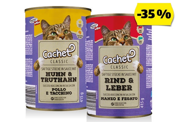 CACHET CLASSIC Macskaeledel, 415 g/doboz