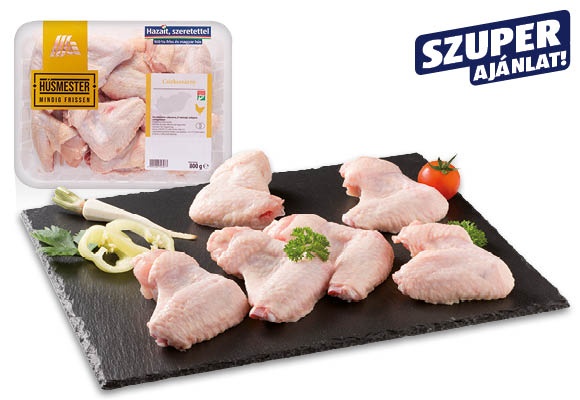 HÚSMESTER Friss csirkeszárny, 800 g/tálca