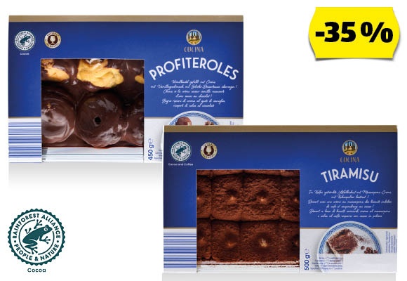 CUCINA Olasz desszert, 500 g vagy 450 g/doboz