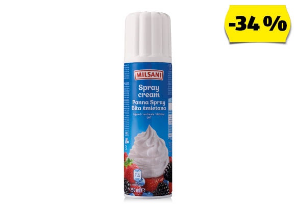 MILSANI Tejszínhab-spray, 250 ml/flakon