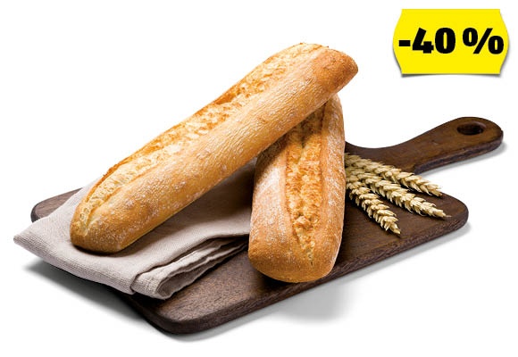 AZON MELEGÉBEN Kovászos bagett, 140 g/darab