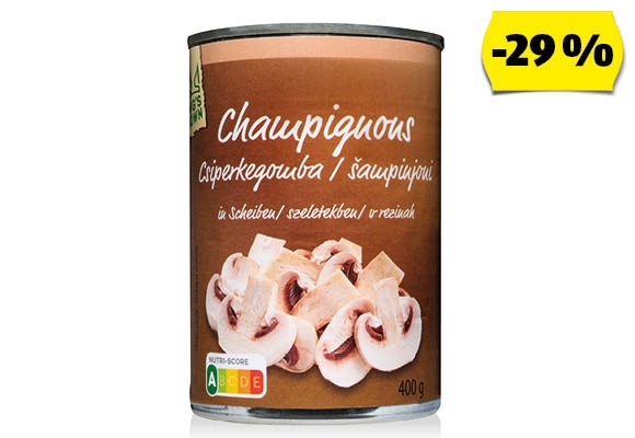 KING’S CROWN Szeletelt gomba, 400 g (230 g)/doboz