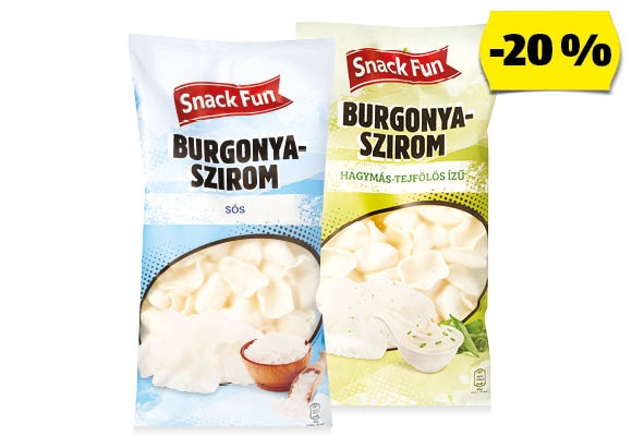 SNACK FUN Burgonyaszirom, 125 g/csomag