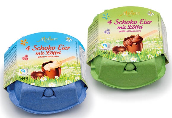 MONARC Tejcsokoládé-tojás, 4 x 36 g/doboz