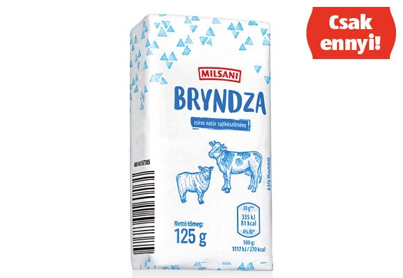 MILSANI Bryndza, 125 g/darab