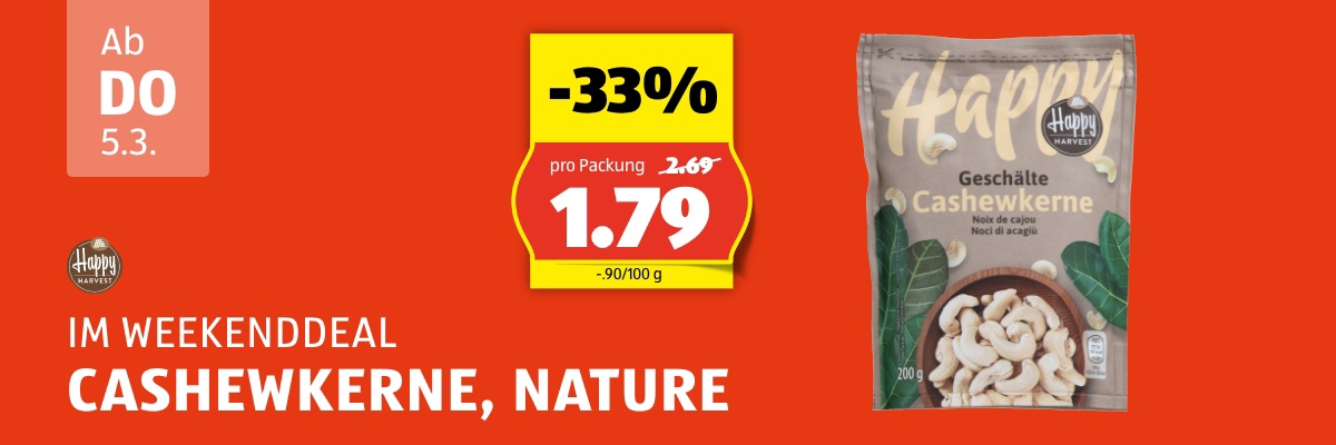 Weekend Deal ab Donnerstag 5.3.