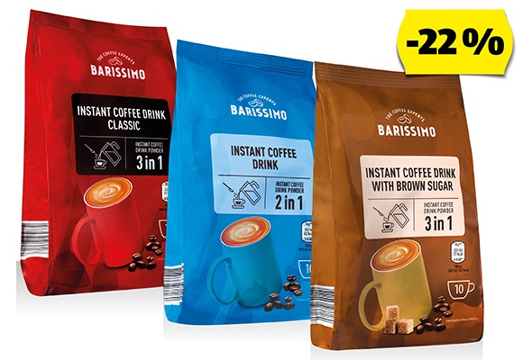 BARISSIMO Kávé, 10 x 18 g vagy 10 x 14 g/csomag