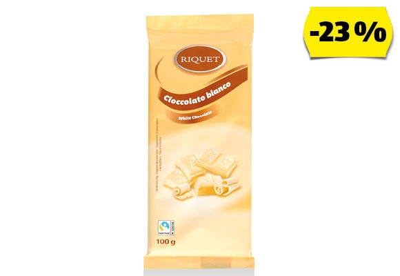 RIQUET Fehér csokoládé, 100 g/darab 