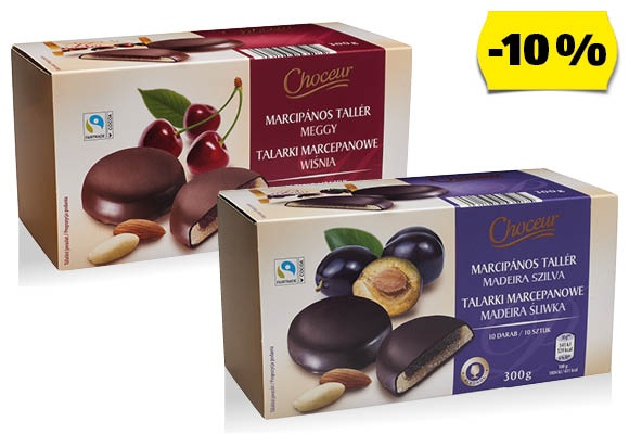 CHOCEUR Marcipántallér, 300 g/doboz