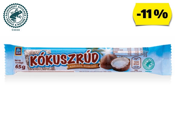 Kókuszrúd, 65 g/darab