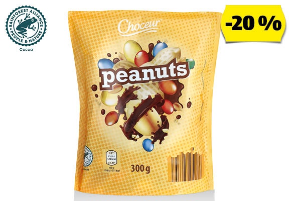 CHOCEUR Drazsé, 300 g/csomag