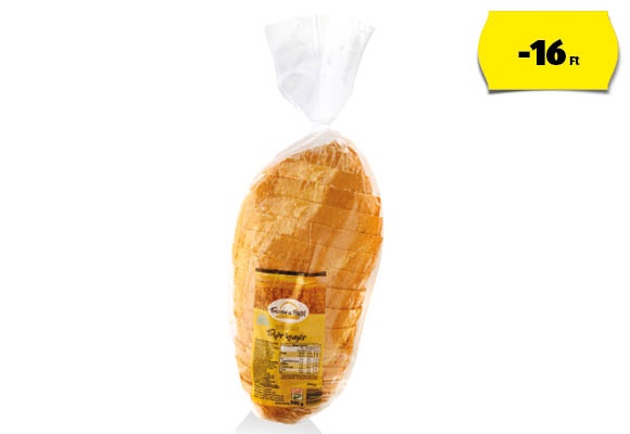 FRISSEN A PÉKTŐL Szeletelt fehér kenyér, 500 g/csomag